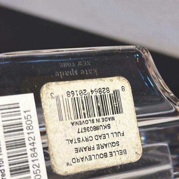 Kate spade New York Belle Boulevard square photo picture frame Crystal NWT - Picture 14 of 14